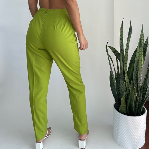 Vintage Finity studio high waist lime green pants - Picture 8 of 8